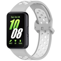 Ремешок Deexe Dot Color для Samsung Galaxy Fit 3 - Grey / White: фото 1 из 7