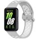 Ремешок Deexe Dot Color для Samsung Galaxy Fit 3 - Grey / White (349023HW). Фото 1 из 7