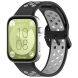 Ремінець Deexe Dual Color для Huawei Watch Fit 3 - Black / Grey (357105BH). Фото 4 з 7