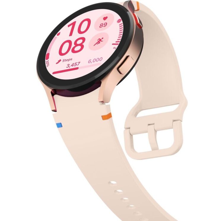 Ремешок Deexe Elino Strap для Samsung Galaxy Watch 4 / 5 / 6 / 7 / FE (40mm) - Pink: фото 4 из 6