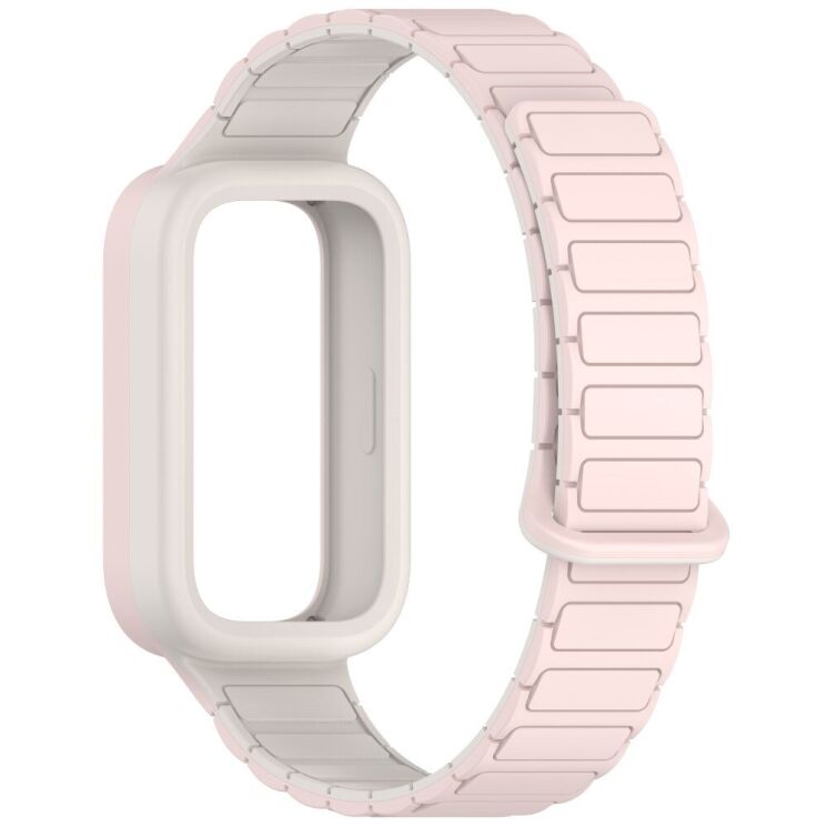 Ремешок Deexe Flexible Fit для Xiaomi Mi Smart Band 9 Active / Redmi Band 3 - Pink: фото 2 из 6