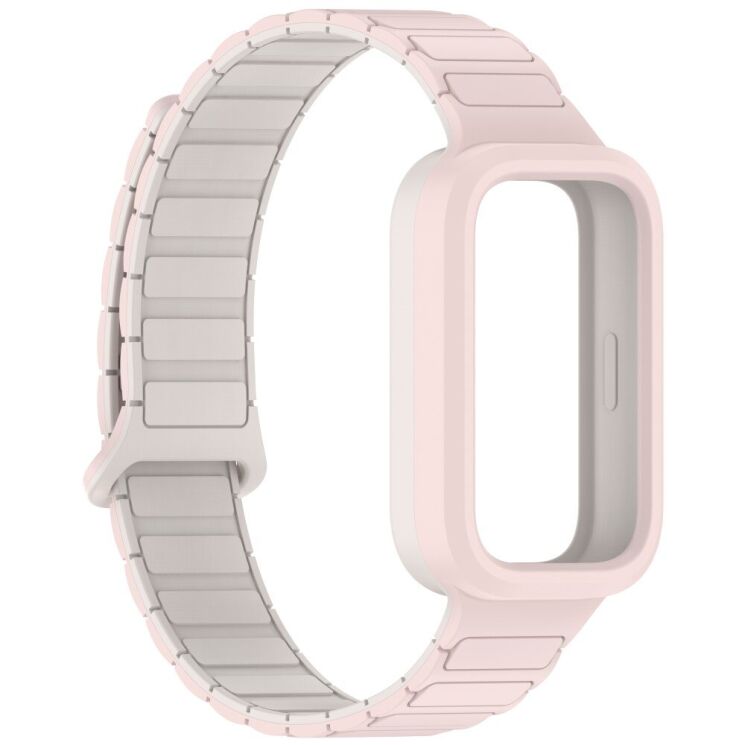Ремешок Deexe Flexible Fit для Xiaomi Mi Smart Band 9 Active / Redmi Band 3 - Pink: фото 3 из 6