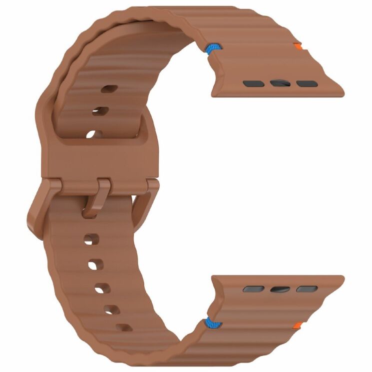 Ремешок Deexe Galaxy Strap для Apple Watch 42 (Series 10) / 41 / 40 / SE 40 / 38 - Brown: фото 4 из 7