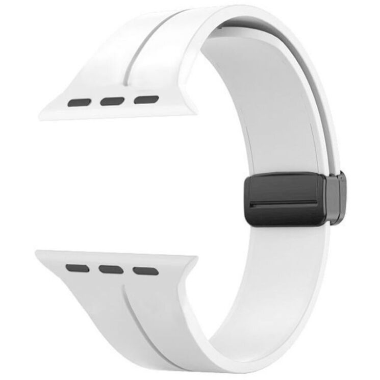 Ремешок Deexe Magnetic Braselet для Apple Watch 42 (Series 10) / 41 / 40 / SE 40 / 38 - White: фото 2 из 8