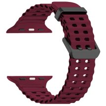 Ремешок Deexe Ocean Strap для Apple Watch 46 / 45 / 44 / SE 44 / 42 (Series 1-3) / Ultra / Ultra 2 - Wine Red: фото 1 из 1
