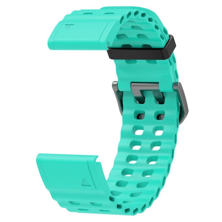 Ремешок Deexe Ocean Strap для часов Garmin c креплением Quick Fit 22mm - Teal Green: фото 3 из 6