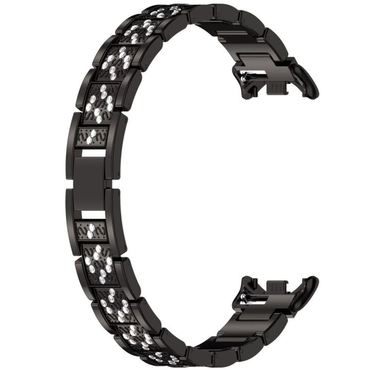 Ремешок Deexe Shine Fit для Xiaomi Mi Smart Band 8 / 9 - Black: фото 4 из 9