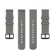Ремешок Deexe Silicone Band для часов с шириной крепления 22мм - Dark Grey (895527DH). Фото 5 из 10