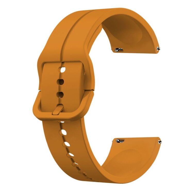 Ремінець Deexe Soft Line для годинників з шириною кріплення 20мм - Yellow: фото 3 з 5