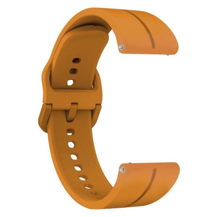 Ремінець Deexe Soft Line для годинників з шириною кріплення 20мм - Yellow: фото 5 з 5