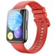Ремешок Deexe Soft Silicone для Huawei Watch Fit 2 - Red (301501R). Фото 1 из 6