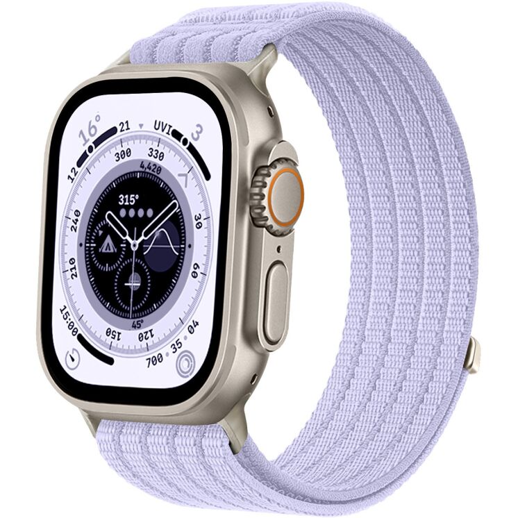 Ремешок Deexe Soft Weave для Apple Watch 49 / 46 / 45 / 44 / SE 44 / 42 (Series 1-3) / Ultra / Ultra 2 / Ultra 3 - Purple (371861V) Ремешок Deexe Soft Weave для Apple Watch 49 / 46 / 45 / 44 / SE 44 / 42 (Series 1-3) / Ultra / Ultra 2 / Ultra 3 - Purple: фото 2 из 5