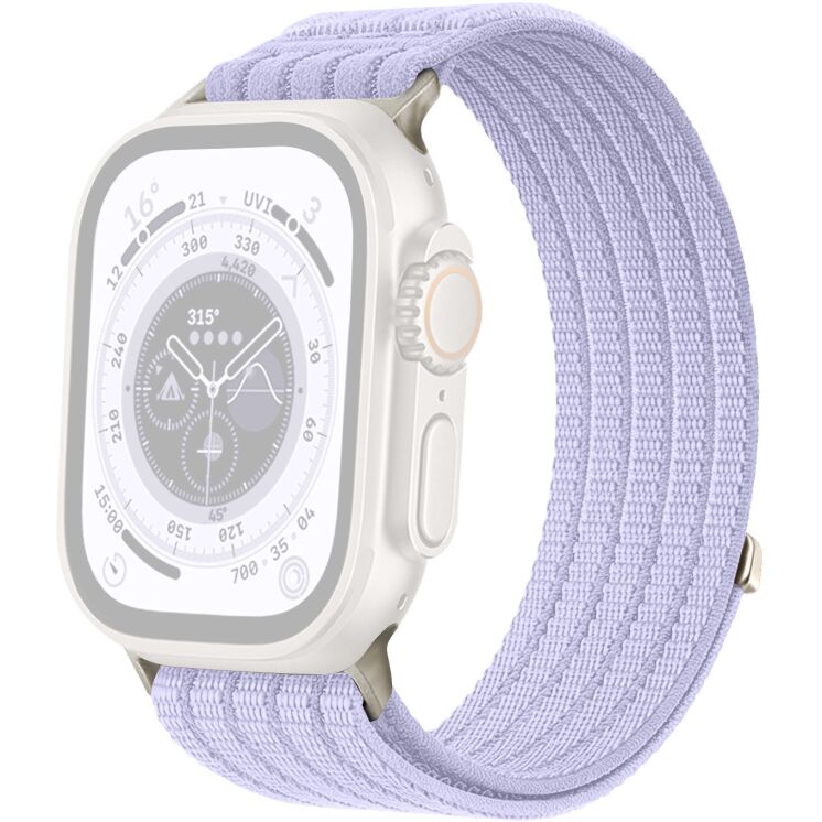 Ремешок Deexe Soft Weave для Apple Watch 49 / 46 / 45 / 44 / SE 44 / 42 (Series 1-3) / Ultra / Ultra 2 / Ultra 3 - Purple (371861V) Ремешок Deexe Soft Weave для Apple Watch 49 / 46 / 45 / 44 / SE 44 / 42 (Series 1-3) / Ultra / Ultra 2 / Ultra 3 - Purple: фото 1 из 5