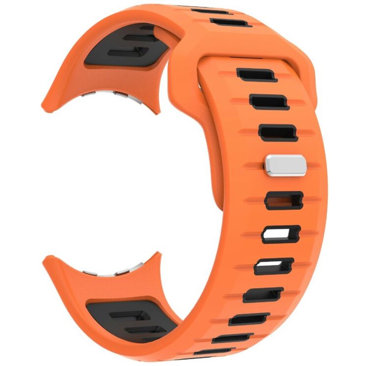Ремешок Deexe Sport Design для Google Pixel Watch 3 (45mm) - Orange / Black: фото 1 из 6