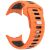 Ремешок Deexe Sport Design для Google Pixel Watch 3 (45mm) - Orange / Black: фото 1 из 6
