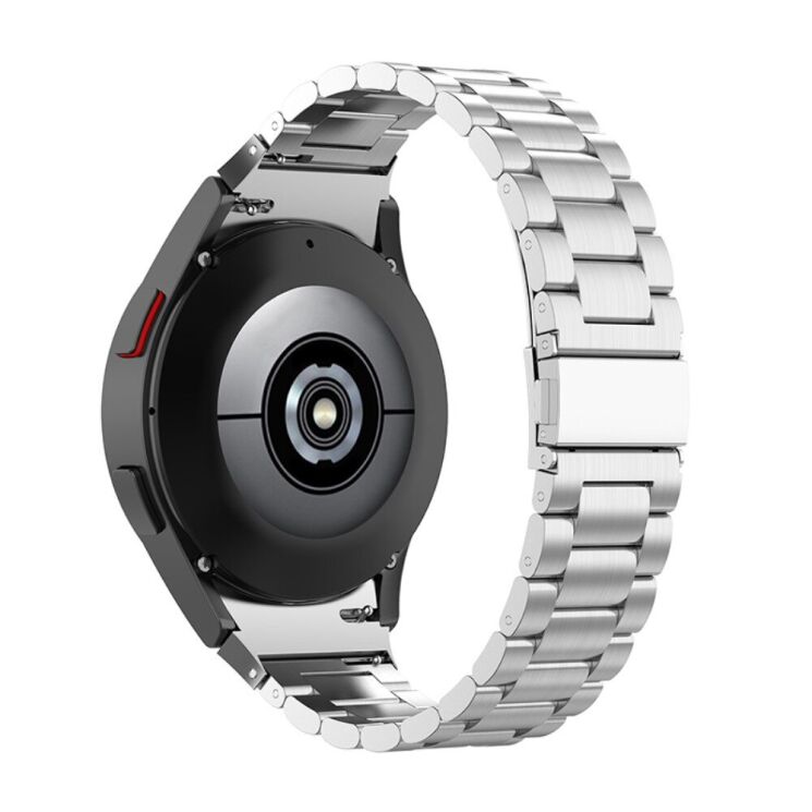 Ремешок Deexe Stainless Steel для Samsung Galaxy Watch 4 / 4 Classic / 5 / 5 Pro / 6 / 6 Classic / 7 / FE - Silver: фото 2 из 10