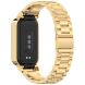 Ремешок Deexe Stainless Steel для Xiaomi Mi Smart Band 9 Active / Redmi Band 3 - Gold (372402F). Фото 1 из 13