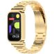 Ремешок Deexe Stainless Steel для Xiaomi Mi Smart Band 9 Active / Redmi Band 3 - Gold (372402F). Фото 4 из 13