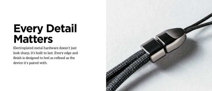 Ремешок для смартфона Nomad Wrist Strap Kevlar Carbide (NM011727858) - Black: фото 8 из 10