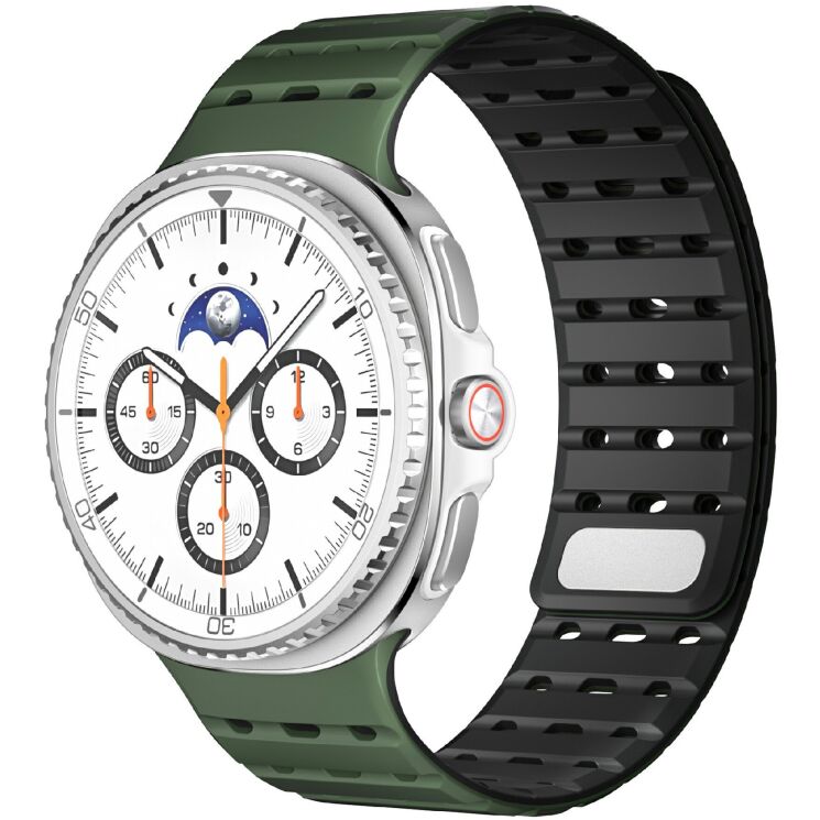 Ремешок Reframe Sport Band для Samsung Galaxy Watch 8 (40/44mm) / 8 Classic - Army Green / Black: фото 2 из 4