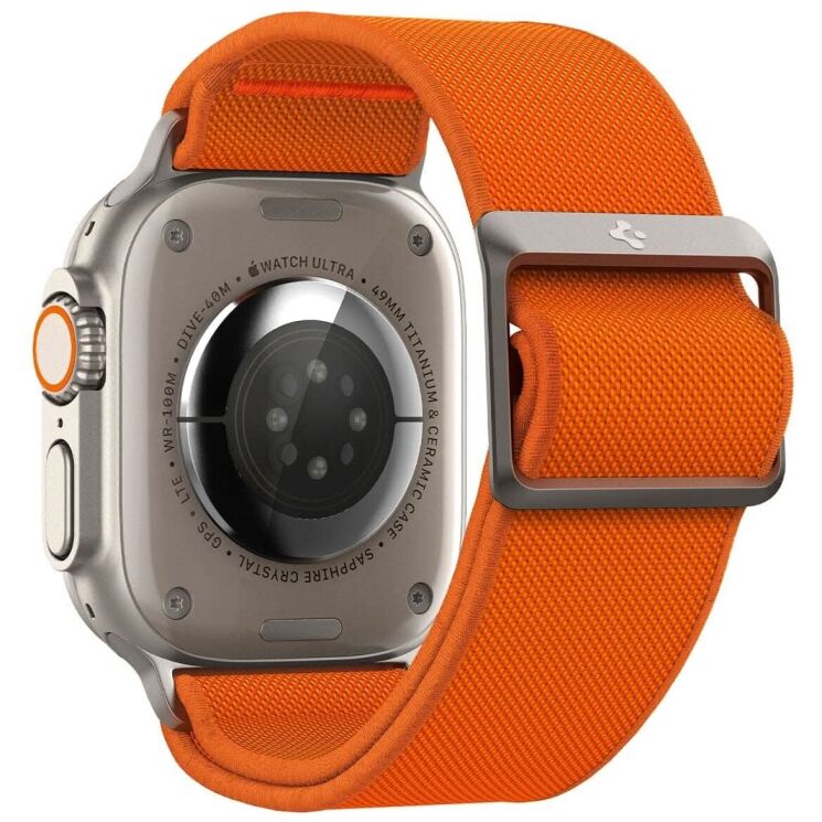 Ремешок Spigen (SGP) Lite Fit Ultra для Apple Watch 46 / 45 / 44 / SE 44 / 42 (Series 1-3) / Ultra / Ultra 2 (AMP05986) - Orange: фото 6 из 20