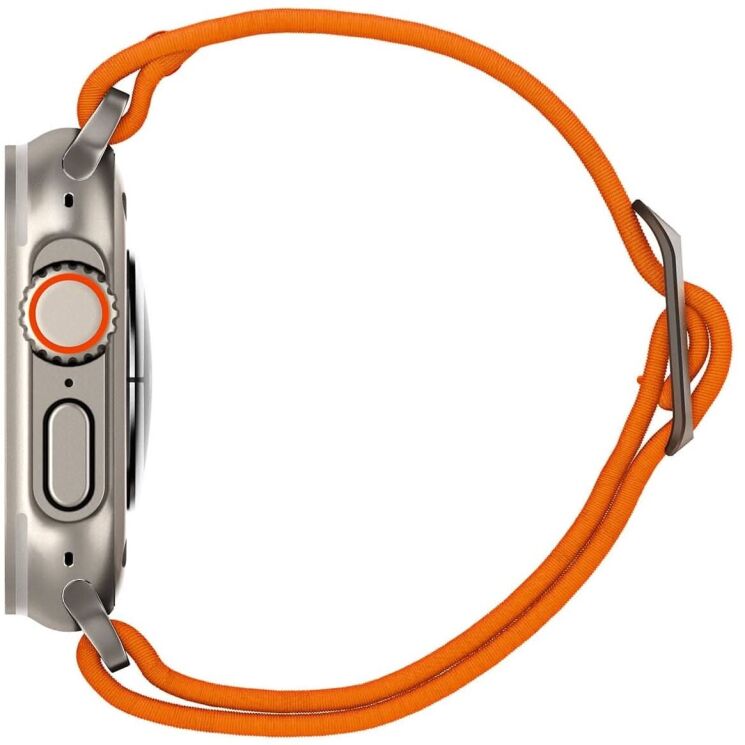 Ремешок Spigen (SGP) Lite Fit Ultra для Apple Watch 46 / 45 / 44 / SE 44 / 42 (Series 1-3) / Ultra / Ultra 2 (AMP05986) - Orange: фото 4 из 20