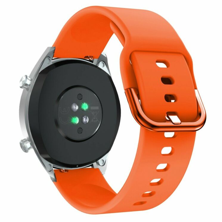 Ремінець UniCase Silicone Strap для Huawei Watch GT / Watch GT2 46mm - Orange: фото 2 з 6
