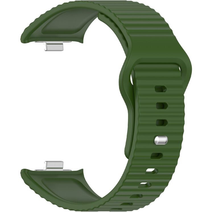 Ремешок UniCase Silicone Strap для Xiaomi Redmi Watch 6 / 6 Active / 6 Lite / 5 / 4 - Green: фото 3 из 8