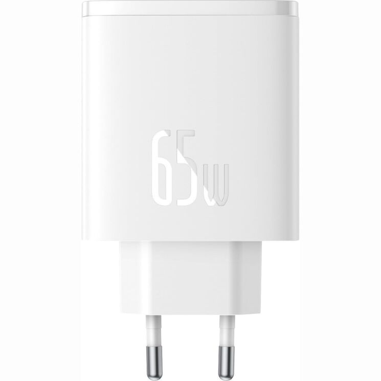 Мережевий зарядний пристрій Baseus Cube Pro 2C+U (65W) P10152301213-00 - White: фото 3 з 23