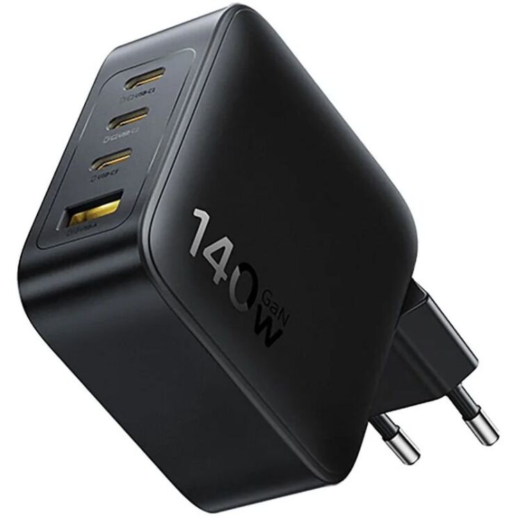 Мережевий зарядний пристрій Baseus EnerFill FH11 GaN 3C+U (140W) E0121J00 - Black (995690B) Мережевий зарядний пристрій Baseus EnerFill FH11 GaN 3C+U (140W) E0121J00 - Black: фото 4 з 18