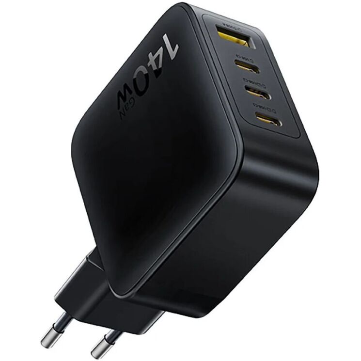 Мережевий зарядний пристрій Baseus EnerFill FH11 GaN 3C+U (140W) E0121J00 - Black (995690B) Мережевий зарядний пристрій Baseus EnerFill FH11 GaN 3C+U (140W) E0121J00 - Black: фото 5 з 18
