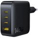 Мережевий зарядний пристрій Baseus EnerFill FH11 GaN 3C+U (140W) E0121J00 - Black (995690B). Фото 2 з 18
