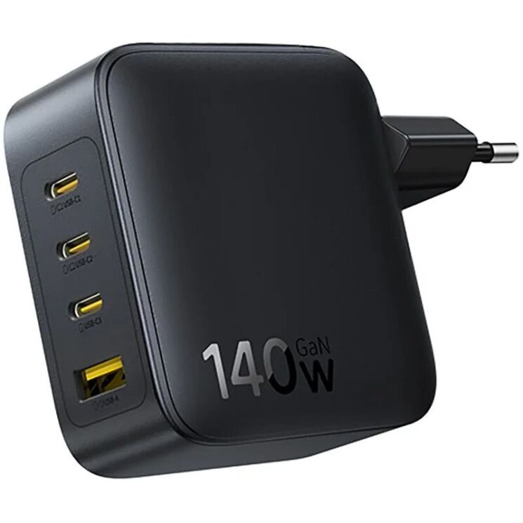 Мережевий зарядний пристрій Baseus EnerFill FH11 GaN 3C+U (140W) E0121J00 - Black (995690B) Мережевий зарядний пристрій Baseus EnerFill FH11 GaN 3C+U (140W) E0121J00 - Black: фото 3 з 18