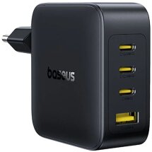 Мережевий зарядний пристрій Baseus EnerFill FH11 GaN 3C+U (140W) E0121J00 - Black: фото 1 з 18