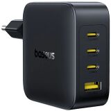 Мережевий зарядний пристрій Baseus EnerFill FH11 GaN 3C+U (140W) E0121J00 - Black: фото 1 з 18