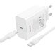 Мережевий зарядний пристрій Hoco C612A PD40W (Type-C) + кабель Type-C to Type-C - White (995645W). Фото 2 з 5