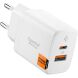 Сетевое зарядное устройство Spigen EE202EU USB + Type-C (20W) ACH08704 - White (960255W). Фото 1 из 8