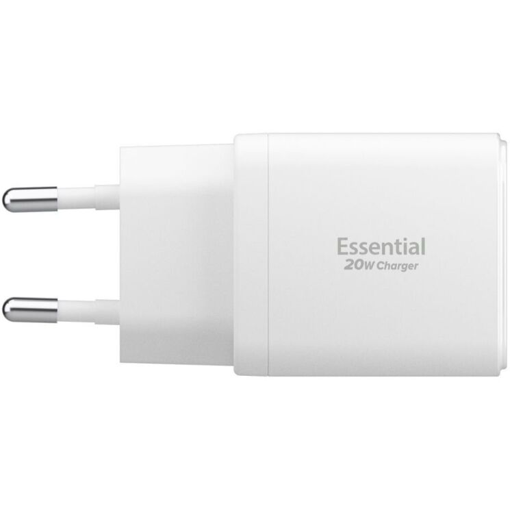 Сетевое зарядное устройство Spigen EE202EU USB + Type-C (20W) ACH08704 - White: фото 3 из 8