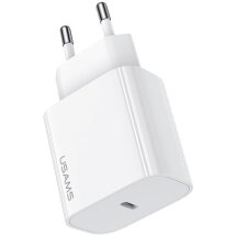Мережевий зарядний пристрій USAMS US-CC226 T65 PD20W - White: фото 1 з 11