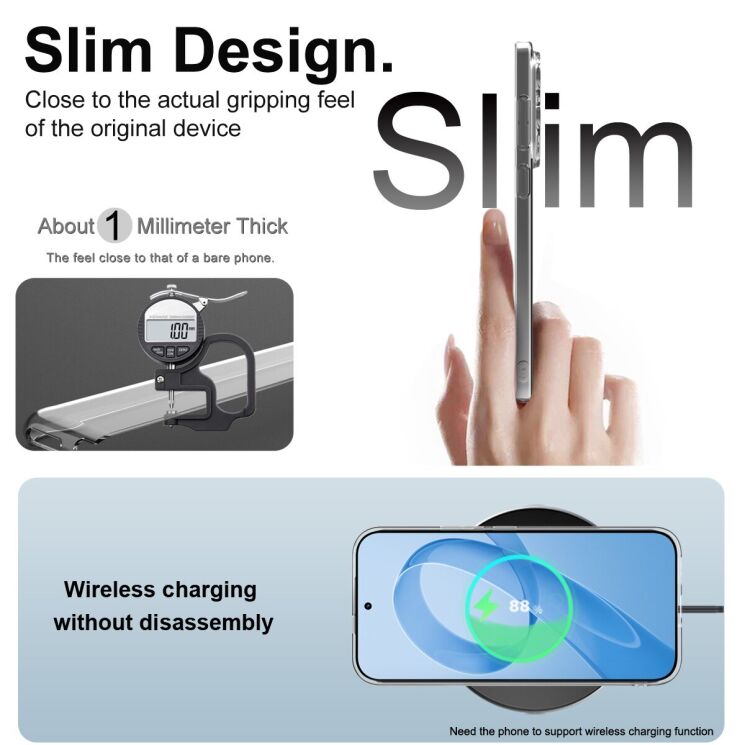 Силіконовий (TPU) чохол IMAK UX-5 Series для Xiaomi Poco F8 Ultra - Transparent: фото 6 з 7