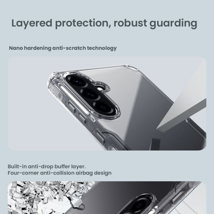 Силиконовый чехол NILLKIN Nature TPU Pro для Samsung Galaxy A57 (A576) - Transparent: фото 9 из 15