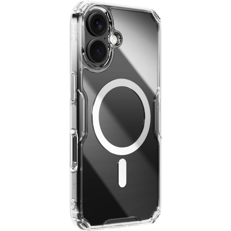 Силиконовый чехол NILLKIN Nature TPU Pro Magnetic для Apple iPhone 16 - Transparent: фото 3 из 13