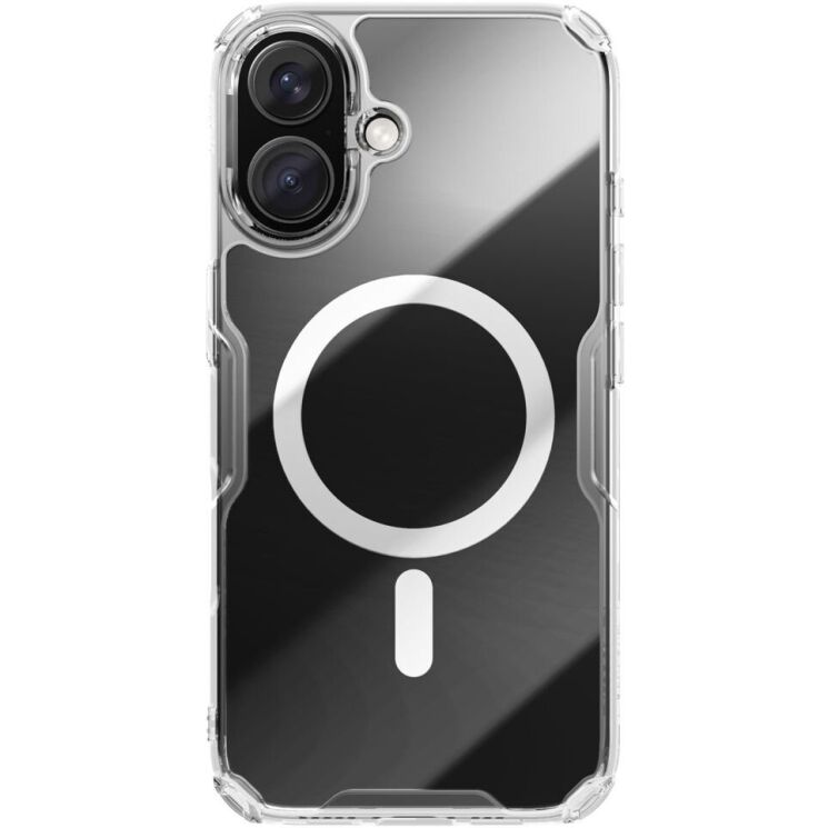 Силиконовый чехол NILLKIN Nature TPU Pro Magnetic для Apple iPhone 16 - Transparent: фото 1 из 13