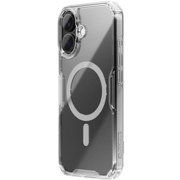 Силиконовый чехол NILLKIN Nature TPU Pro Magnetic для Apple iPhone 16 - Transparent: фото 2 из 13