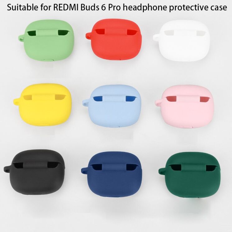 Силиконовый чехол UniCase Protective Color для Xiaomi Redmi Buds 6 Pro - White: фото 7 из 7