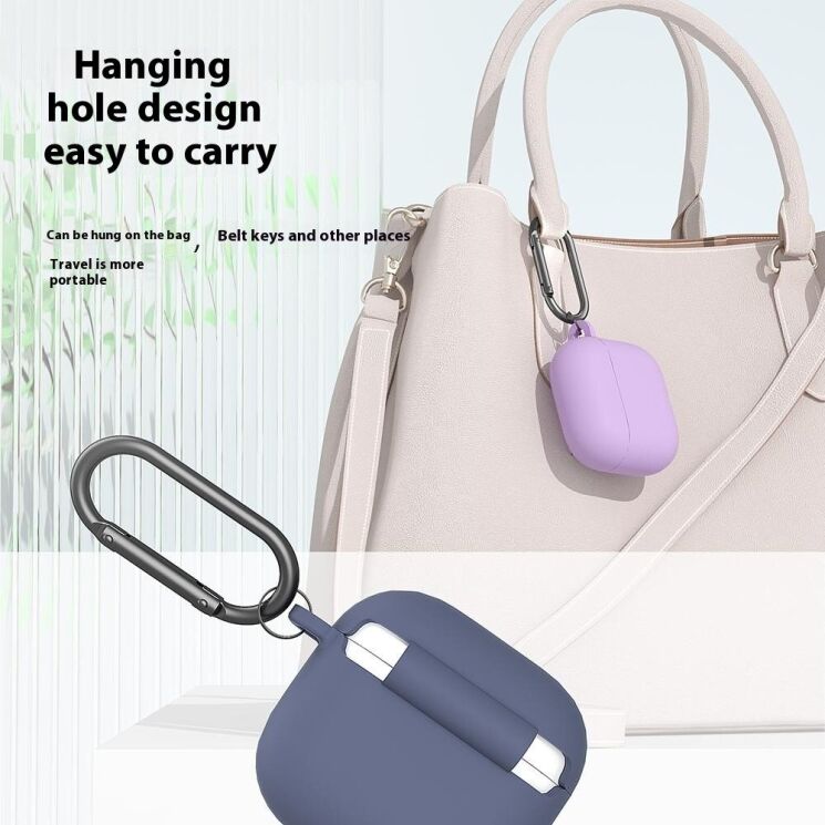 Силиконовый чехол UniCover Protective Cover для Apple AirPods 4 - Light Pink: фото 7 из 8