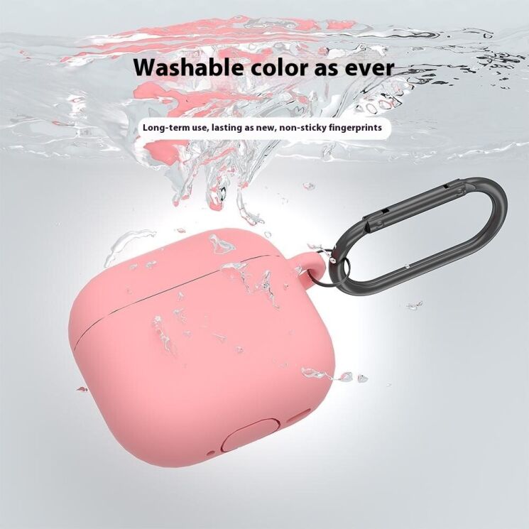 Силиконовый чехол UniCover Protective Cover для Apple AirPods 4 - Light Pink: фото 6 из 8