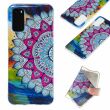Силиконовый (TPU) чехол Deexe LumiCase для Samsung Galaxy S20 (G980) - Flower Pattern (316060J)