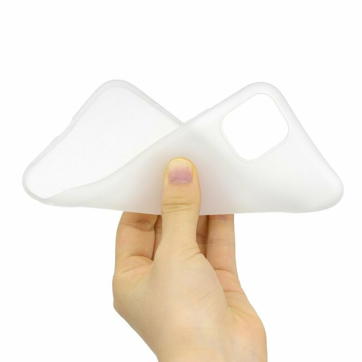 Силіконовий (TPU) чохол Deexe Matte Case для Apple iPhone 11 - White: фото 4 з 5