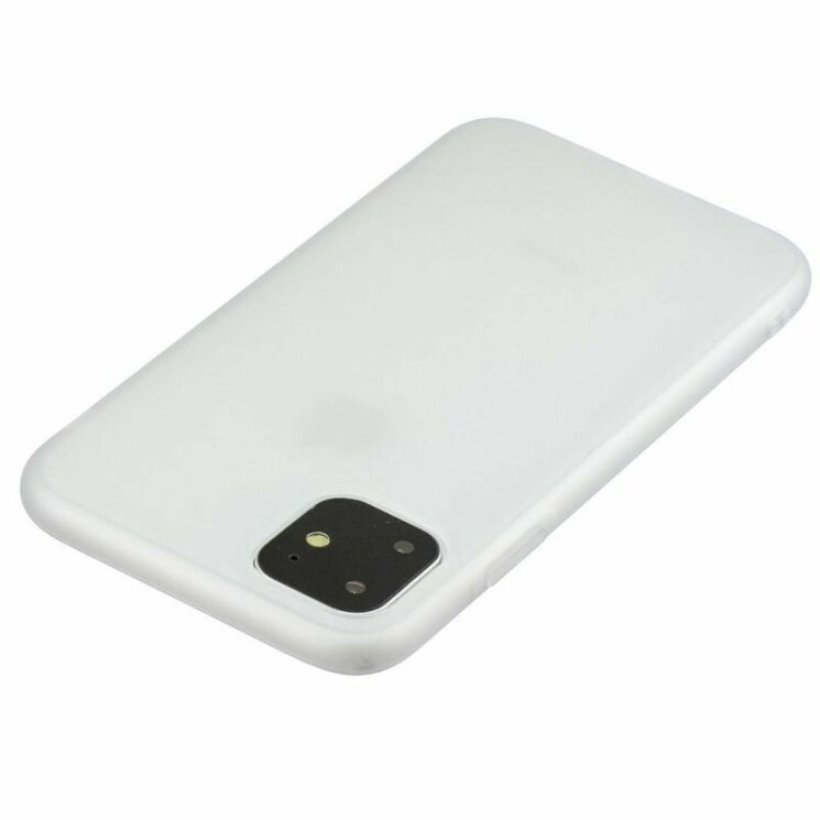 Силіконовий (TPU) чохол Deexe Matte Case для Apple iPhone 11 - White: фото 3 з 5